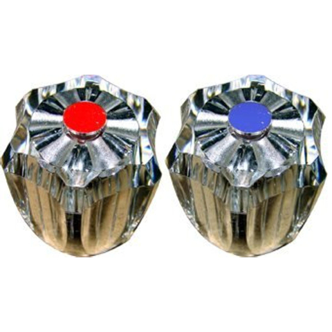 De Beer kraanknop transparant rood 1870002