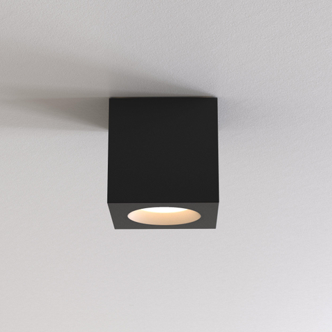 Astro Kos Square II Opbouwspots 8.5x8.5x8.5cm LED IP65 fitting GU10 zwart SW420083