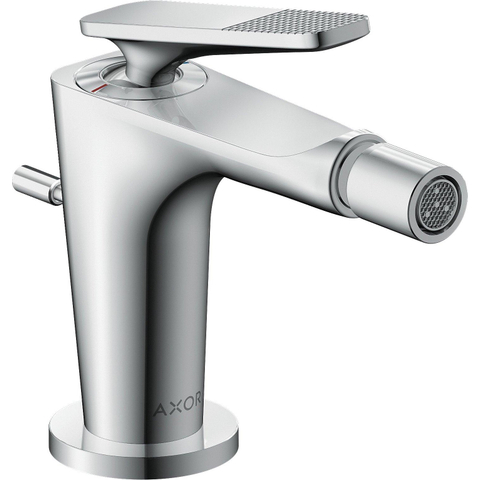Hansgrohe Axor Citterio C 1-gats bidetkraan m. pop-up trekwaste m. cubic cutvoorsprong 11.3cm - chroom SW1152080