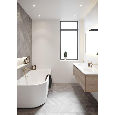 Riho Desire baignoire d'angle Acrylique installation d'angle Droite 184x84cm avec bonde brillant blanc SW412209