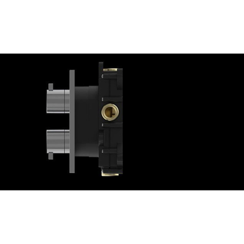 Crosswater Atoll Crossbox afbouwdeel - 2500 - met 3 functies - zonder inbouwdeel - thermostatisch - hoogglans chroom SW451339