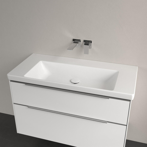 Villeroy & Boch Subway 3.0 lavabo - 100x47x16.5cm - sans trou de robinet - blanc alpin brillant SW702155