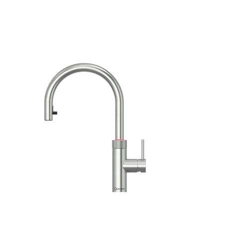Quooker Flex Round kokendwaterkraan - draaibare & uittrekbare uitloop - PRO3 reservoir - Warm / kokend water - RVS SW75951