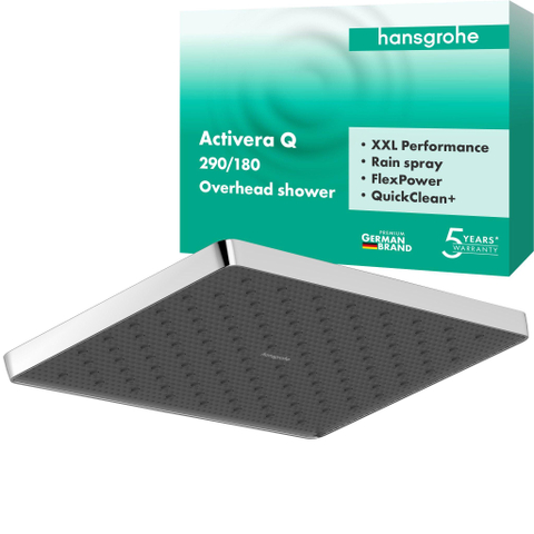 Hansgrohe Activera Q douche de tête - 29x18cm - rectangulaire - chromé SW1566663