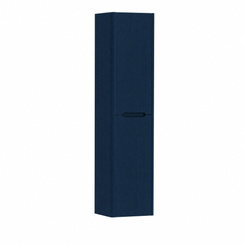 H&R badmeubelen Juice Hoge Kast - 40x35x170cm - met ronde hoeken - 2 deuren - linksdraaiend - blue oak SW875838