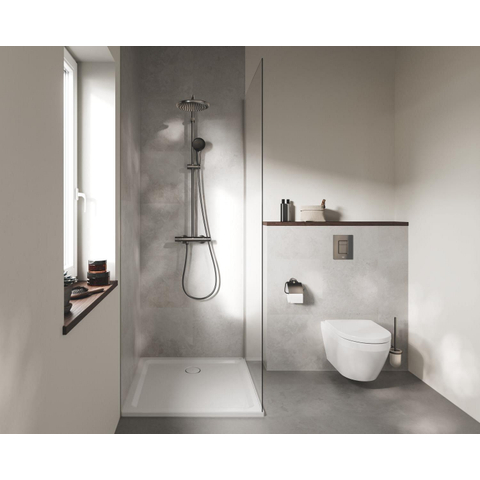 GROHE Vitalio Start doucheset - met thermostaat - geborsteld hard graphite (antraciet) SW1590101