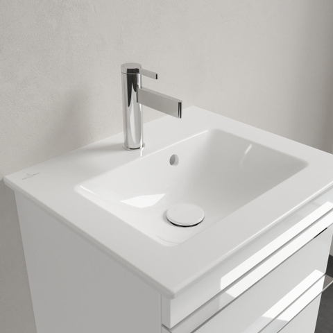 Villeroy & Boch venticello fontein - 500x420mm - met overloop - 1 kraangat CeramicPlus - White Alpine (glans wit) 1025161