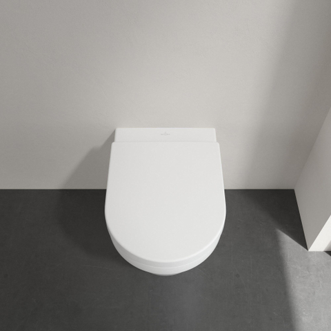 Villeroy & Boch Architectura Cuvette à poser à sortie profonde - sans bride de rinçage - au sol - blanc brillant Alpin (blanc) SW479534