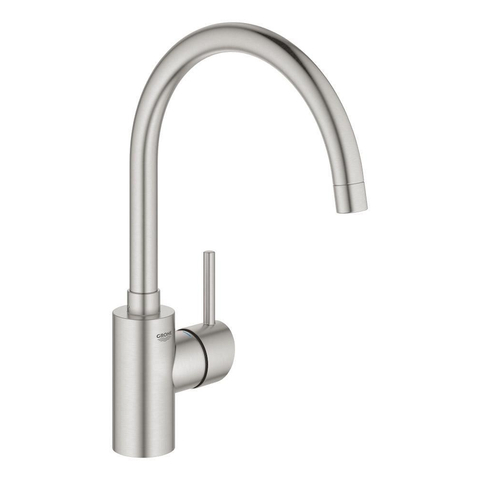 Grohe Concetto Keukenkraan - hoog - draaibare uitloop - Brushed Supersteel (RVS) SW225321