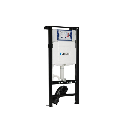 QeramiQ Dely Toiletset - 36.3x51.7cm - diepspoel - rimless - Geberit UP320 plieger inbouwreservoir - softclose toilet zitting - 35mm - mat witte bedieningsplaat - ronde knoppen - mat wit SW1413231