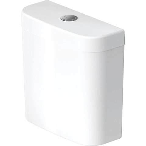 Duravit Happy D.2 Duoblokreservoir + binnenwerk - met onderaansluiting links 4.5/3L - dualflush - met wondergliss - wit SW54363