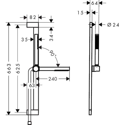 Hansgrohe Pulsify s Doucheset - 100 - 1jet - ecosmart - glijstang 65cm - hoogglans chroom SW917986