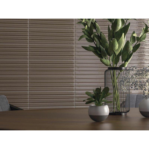 ÉCHANTILLON Terravito Ornato Revêtement mural en céramique - 10x30,5cm - 8,6mm - Brun SW1412159