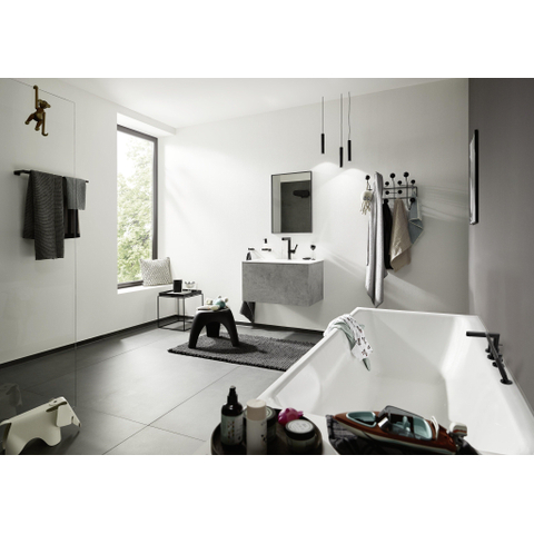 Hansgrohe Finoris 1 greeps wastafelkraan - 260 met afvoerplug - mat zwart SW651283