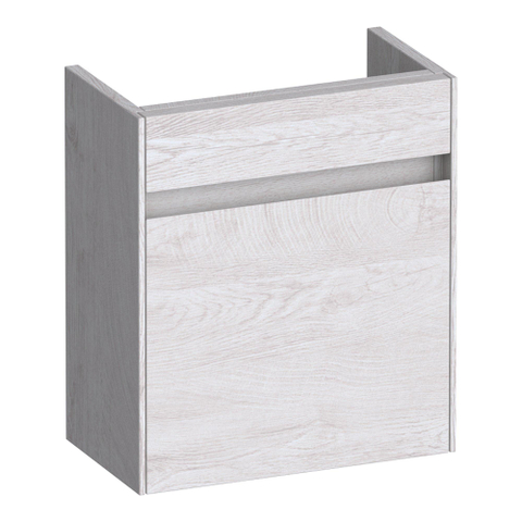 BRAUER Inspire meuble sous-lavabo pour lave-mains - 40x45x22cm - porte ouvrant à droite - sans poignée - Forest Seashell SW1199079