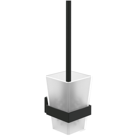 Villeroy & Boch Elements - Striking Toiletborstelgarnituur - 94x118x340mm - mat zwart SW974152