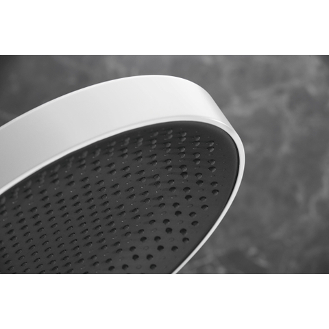 Hansgrohe RainFinity PowderRain - hoofddouche 360 - 3jet - met douchearm 10-30° verticaal kantelbaar - diameter 36cm - mat wit SW358868