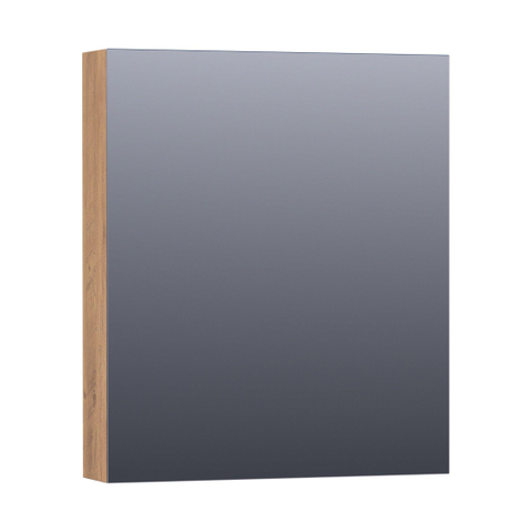 BRAUER Impress Deluxe spiegelkast – 59x70x15 cm – directe LED – rechtsdraaiende – Chateau SW371797