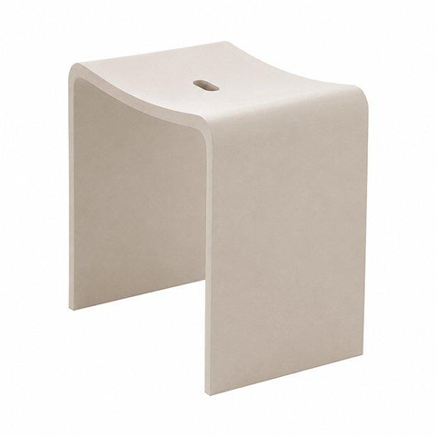 Wiesbaden Zita tabouret - 40x30x42.5cm - surface solide - beige SW1576264