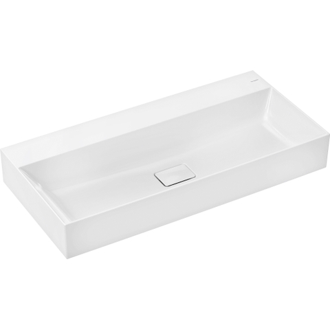Hansgrohe Xevolos E wastafel - 100x48x14cm - zonder kraangat - opzet - smartclean - wit SW1164901