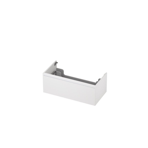 INK Wastafelonderkast - 70x45x35cm - 1 lade - greeploos - MDF lak - Mat wit SW71393