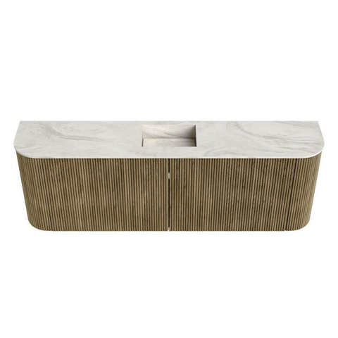Mondiaz JOYA-DLUX meuble WC 123,2 cm - arrondi à gauche et à droite couleur Dusk - lavabo FAYE position centrale 1 trou de robinet couleur Ostra. SW1423441