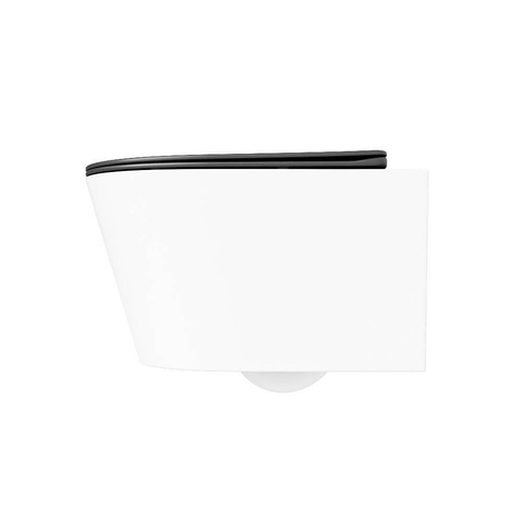 Mondiaz LAVIE WC suspendu – sans bride – 36 x 53 cm – avec abattant softclose – Talc (blanc), abattant Dark grey (gris) SW1208611