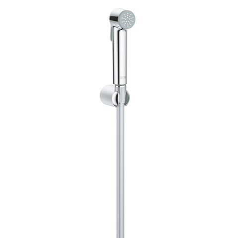 GROHE Vitalio Trigger Ensemble de douchette - 1 type de jet - rond - avec support - flexible lisse - 125cm - chrome SW87130