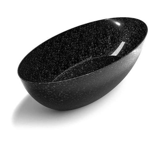 Mondiaz FLOAT CARBON FIBRE baignoire îlot - 170x80cm - flocons de fibre de carbone SW1080003