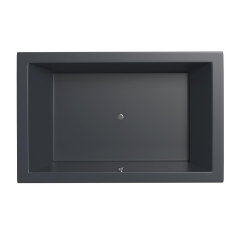 Xenz Society Baignoire Duo - 190x120x53 - bonde Centrale - acrylique - anthracite SW103467