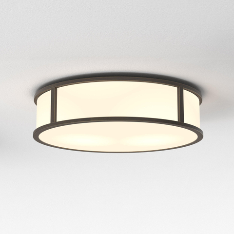 Astro Mashiko Round 300 Plafondlamp 30x30x9cm IP44 fitting E27 brons SW378052