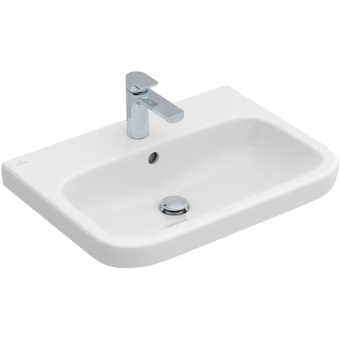Villeroy & Boch Architectura lavabo - 65x47cm - 1 trou de robinet avec trop-plein dessous rectifié ceramic+ blanc SW29521