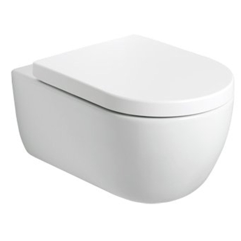 Plieger Kansas hangtoilet – Rimless – diepte 54,5 cm – met softclose zitting – mat wit SW702230