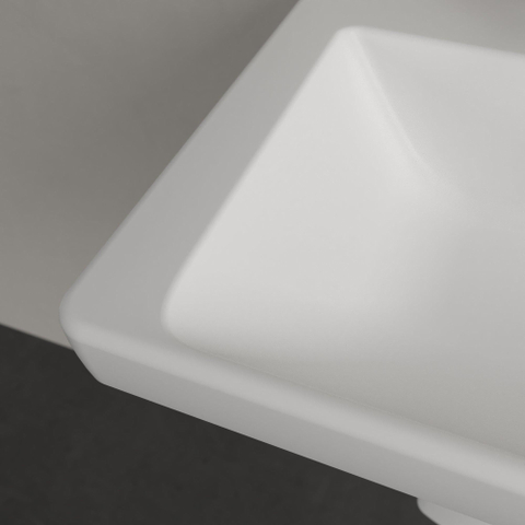 Villeroy & Boch Subway 3.0 Lavabo - 550 x 440 x 165 stone white mat (blanc) CeramicPlus - avec trop-plein SW702088