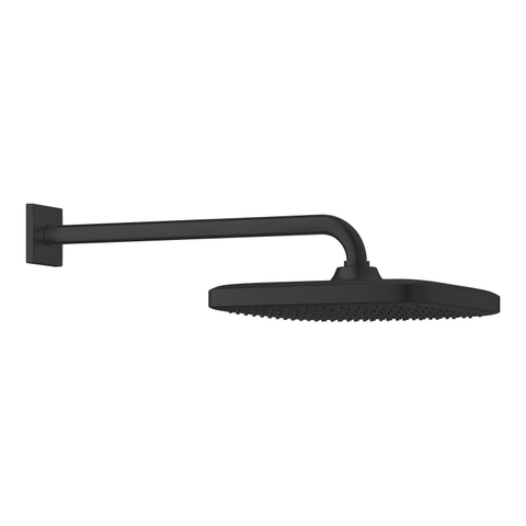 Grohe Tempesta 250 Cube Hoofddouche - 25cm - 1 straalsoort - wandarm 38cm - matte black (mat zwart) SW1077283