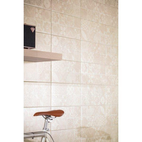 ÉCHANTILLON Ceralto Inlay Soft Carreau de sol et de mur 60x60cm 10mm rectifié R10 Pâte rouge Gris foncé SW914355