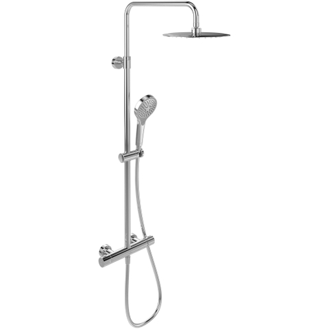 Villeroy & Boch Verve Showers Douchesysteem - met drie functies - voor wandmontage - hoogglans chroom SW974381
