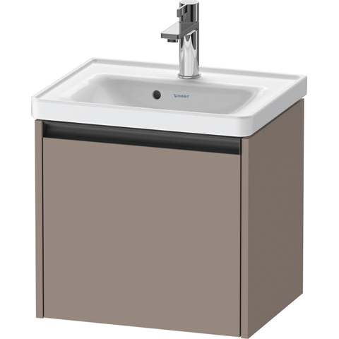 Duravit Ketho.2 Wastafelonderbouwkast - met 1 lade - 48.4x37.5x44cm - met greep antraciet - basalt mat SW772207