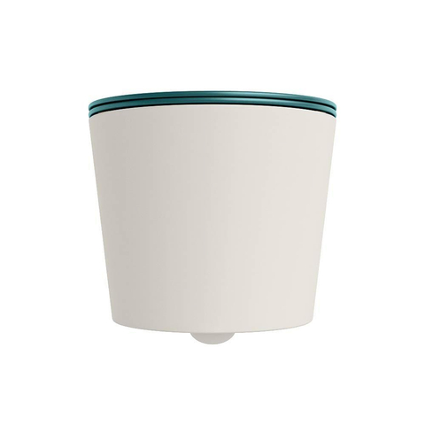 Mondiaz LAVIE hangtoilet – spoelrandloos – 36 x 53 cm – met softclose zitting – Linen (offwhite), zitting Smag (groen) SW1208716