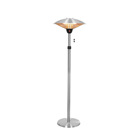 Eurom Chauffage de terrasse PD2101 XXL Chauffage de patio 2100 watt 160-225 cm inox SW877012