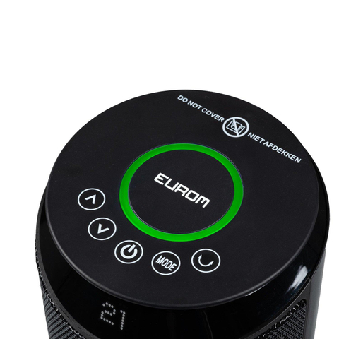 Eurom Hot Shot 2000 WiFi Chauffage céramique 2000 watts 17.3x17.3x25.8cm Noir SW486878