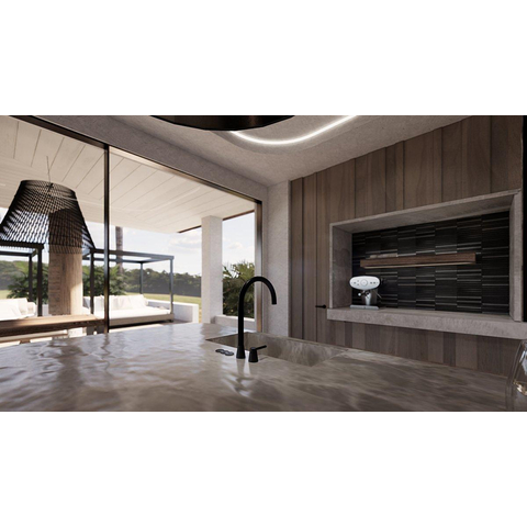 The Mosaic Factory Sevilla mozaïektegel - 30x30cm - 8mm - mat porselein carbon shades of gray (antraciet) SW1015077