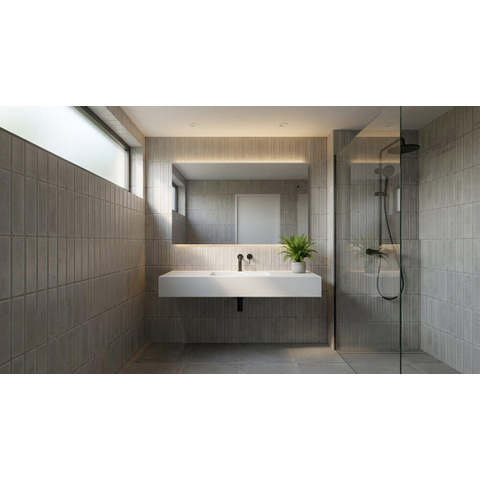 SAMPLE Terravito Gipuro Wandtegel - 60x120cm - gerectificeerd - mat Grijs SW1449076