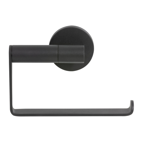 Tiger Noon Ensemble accessoires WC - porte-balai - fermé - porte-rouleau de papier toilette - sans couvercle - patère - simple - noir SW877361