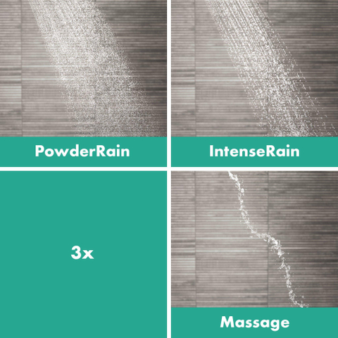 Hansgrohe Pulsify select s - handdouche 10.5cm - 3jet relaxation - ecosmart - mat zwart SW651063