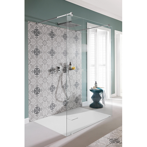 Villeroy & Boch Universal Showers regendouche arm - 408mm wand hoekig - hoogglans chroom SW995541