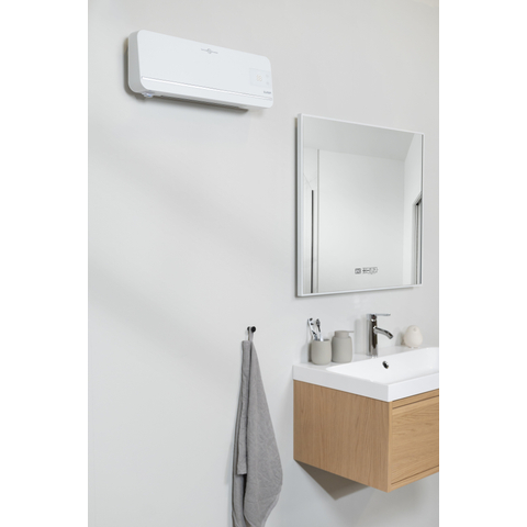 Eurom Sani-Wallheat Radiateur de salle de bain Céramique 2000 watt Wifi Blanc SW481877