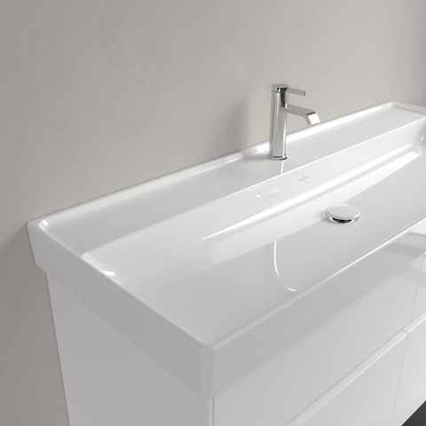 Villeroy & Boch Collaro meubelwastafel - 120x47cm - zonder overloop - 1 kraangat - White Alpine (glans wit) SW358345