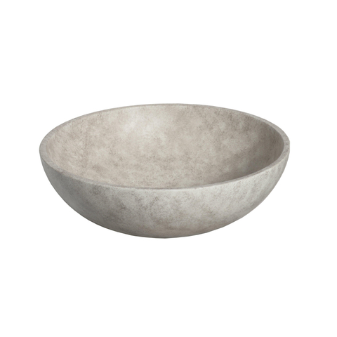 Ideavit Beton vrijstaande wastafel - 44x14.5cm - rond - met klikwaste - antikras - waterdicht - kleur D1 SW1080016