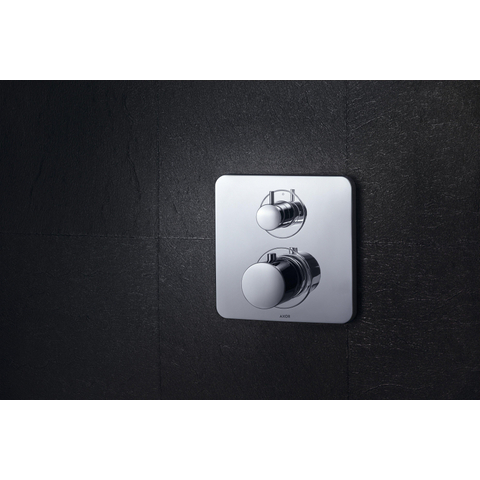 AXOR Citterio M partie apparente pour mitigeur thermostatique encastré avec robinet d'arrêt chrome 0450665